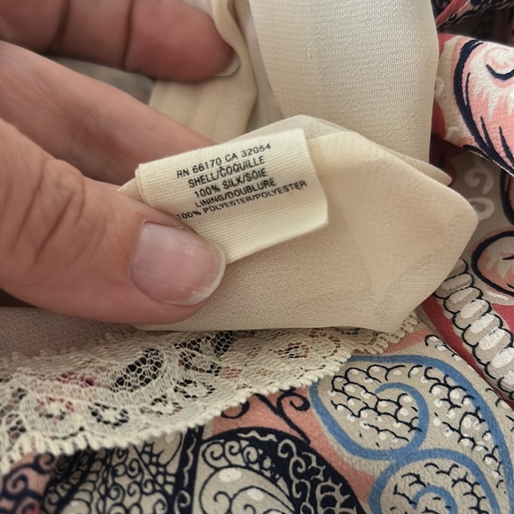 Anthropologie Floreat Castle Lake Silk Dress - Picture 8 of 8